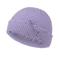 thumbnail image 2 of Thin Wool Fisherman Beanie Hat for Men Women Fall Winter,Short Knit Cuffed Fashion Trawler Skull Cap,Watch Cap,One Size, 2 of 3