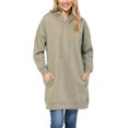 thumbnail image 1 of Oucaili Tops con capucha para mujer Sudaderas con capucha con cordón Jersey de manga larga Mini sudadera cómoda Vestido deportivo, 1 of 2