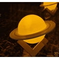 thumbnail image 3 of Lámpara LED de ambiente Saturno Lámpara lunar Control remoto 16 colores, 3 of 5