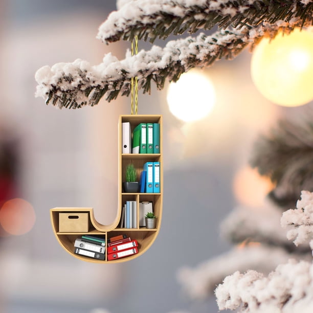 26 Letters Christmas Tree Decoration Pendant Christmas Tree Ornaments Personalized DIY Christmas Ornaments Christmas Decoration Xmas Tree Hanging Decor