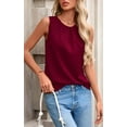 thumbnail image 7 of PRETTYGARDEN Womens Summer Tank Tops Crewneck Sleeveless Business Blouse Casual Loose Pleated Basic Shirt, 7 of 7