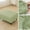 Green, variant on Waterproof PU Leather Ottoman Cover Rectangle Footstool Cover Stretch Ottoman Slipcovers Footrest Protectors with Elastic Bottom