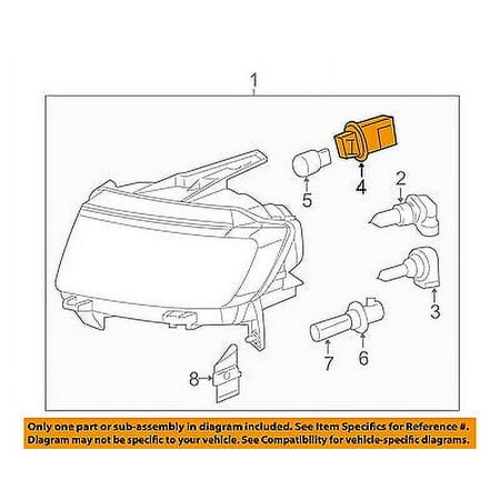 Jeep CHRYSLER OEM 13-15 Compass-Headlight Headlamp Socket 68091384AA