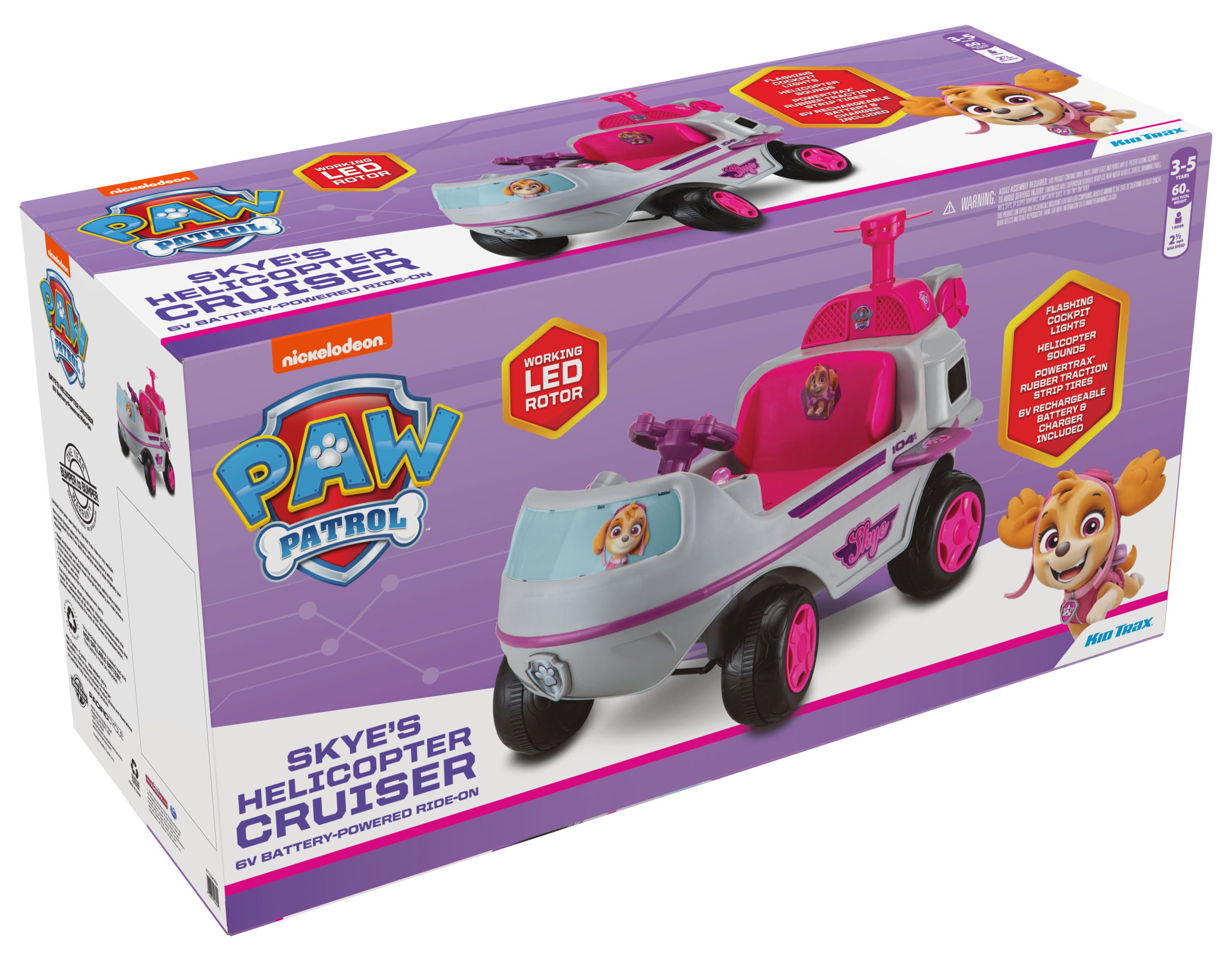 Nickelodeon’s PAW Patrol: Skye Helicopter, 6-Volt Ride-On Toy by Kid Trax - image 5 of 8