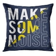 thumbnail image 1 of BSDHOME Boy Make Some Noise Slogan Tee Pillow Case 20x20 Inches Pillowcase, 1 of 1