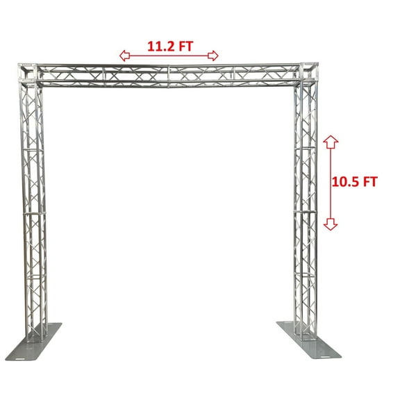 Aluminum Truss Arch Kit 11.2ft Width 10.5ft Height Portable DJ Lighting System
