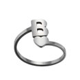 thumbnail image 3 of Bagues Ouvertes Lettres Anglaises Mode 26 Acier Inoxydable Filles Amour Bijoux Rétro, 3 of 9