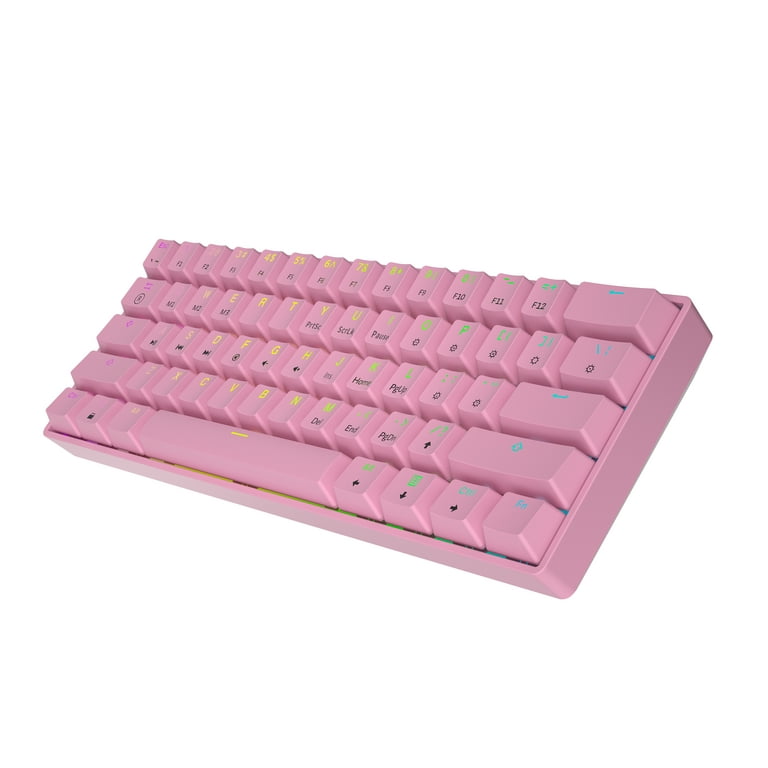 HK GAMING GK61 Mini Mechanical Keyboard - 61 Keys, RGB