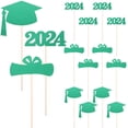thumbnail image 1 of Juego de 5 decoraciones para mesa de graduación, palitos para centro de mesa de fiesta de graduación, decoración de felicitaciones de graduación, 1 of 7