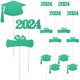 thumbnail image 1 of Juego de 5 decoraciones para mesa de graduación, palitos para centro de mesa de fiesta de graduación, decoración de felicitaciones de graduación, 1 of 7