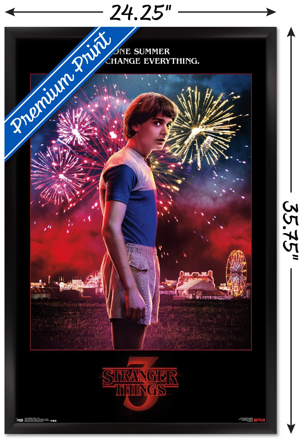 Netflix Stranger Things: Season 3 - Will Wall Poster, 22.375" x 34" Framed