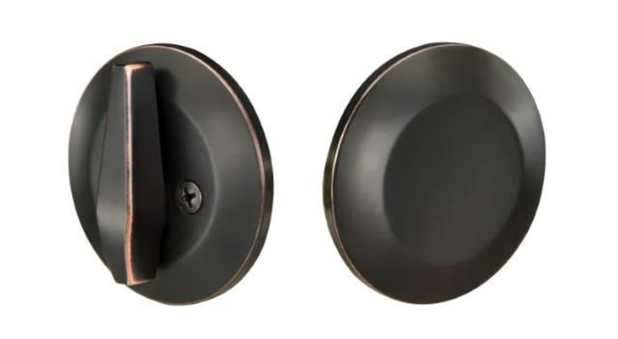 Yale YR860EDB10BP One Sided Deadbolt with Turn by Blank Plate Oil