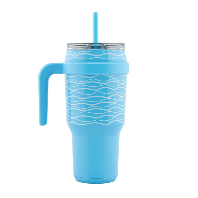 40oz Vacuum Tumbler Insulated With Lid and Straws Stainless Steel