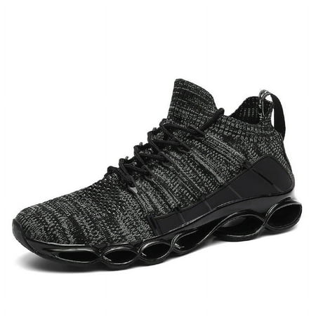 

New Blade Sneakers Men s Cushion Running Shoes Breathable Mesh Socks Shoes Outdoor Jogging Zapatillas Fashion Large 39-48