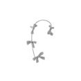 thumbnail image 1 of Heliisoer Boucles d'Oreilles Papillon en Diamant pour Femmes 1 Pce, 1 of 8