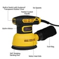 thumbnail image 3 of Orbital 5 Inch Random Orbital Sander with 15Pcs Sandpapers 12000RPM 6 Variable Speed Sander Machine High Performance Dust Collection System for Woodworking, 3 of 7