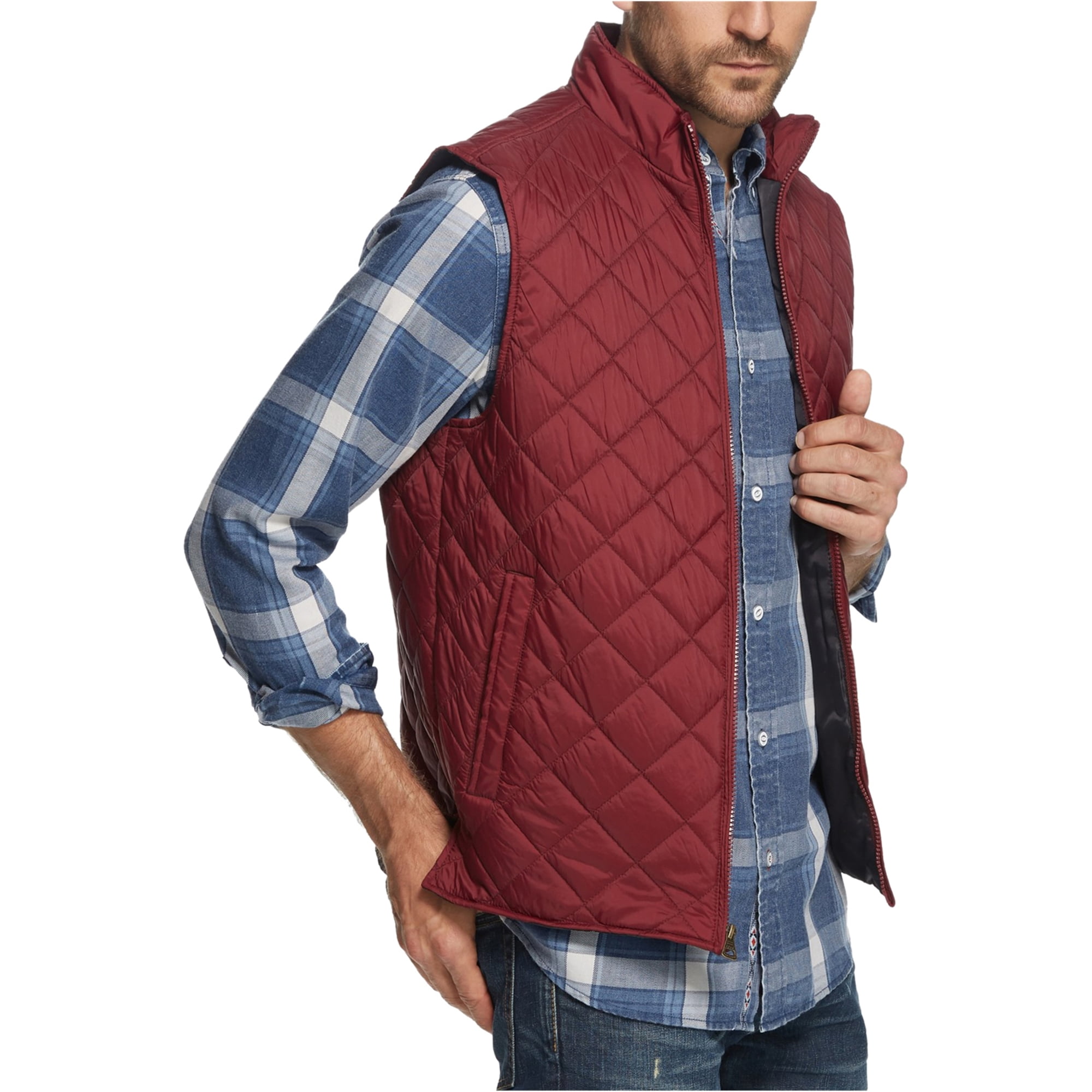 mens denim vest walmart