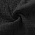thumbnail image 7 of KDDYLITQ Long Shorts for Women Side Slit Drawstring Joggers Elastic High Waisted Cotton Linen Boho Sweat Pants Knee Length Button Causal Comfy Pants with Pockets Black M, 7 of 7