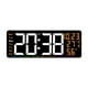 thumbnail image 1 of Reloj despertador digital,Reloj de pared digital Decoración del hogar,Despertador LED con pantalla de temperatura,Reloj calendario con visualización semanal Regalo ideal Naranja, 1 of 8