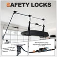 thumbnail image 3 of Ceiling Hoist for Cargo Box, Heavy Duty Garage Storage Lift Pulley System Holds Up to 150 lbs Capacity, Fits 10-14 Foot Tall Garage Ceilings, 3 of 6