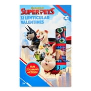 Way To Celebrate Super Pets Valentine's Day Cards, Lenticular, 32 Count, Kiddie Cards, Multi-Color