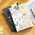 thumbnail image 2 of Floral Journal, Hardcover Notebook, A5, 6x8, Ruled, Lay-flat, Linen, Writing Journal, White, 2 of 6