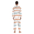 thumbnail image 4 of FORMRS Onesies Pajama for Adults Unisex Hoodie Winter Jumpsuit One Piece Sleepwear, Sizes S-2XL, Orange Nautical Pattern, 4 of 7