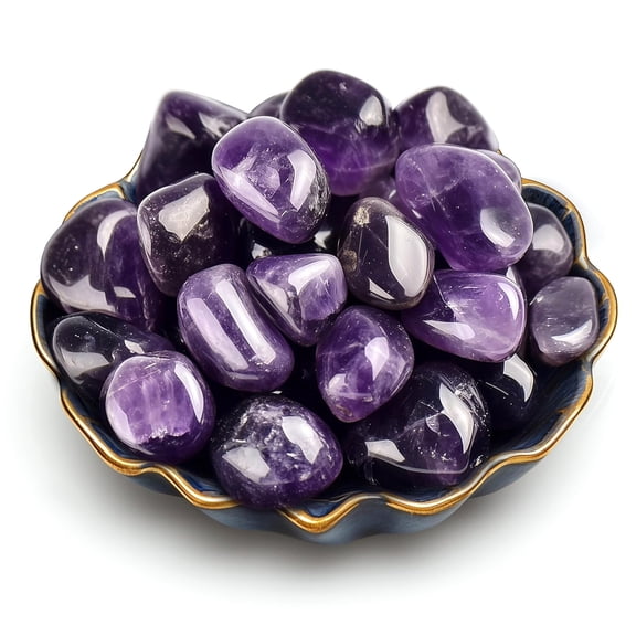 Firefly Hope 100g Bulk Natural Amethyst Healing Crystals, Tumbled Polished Irregular Crystal Stones