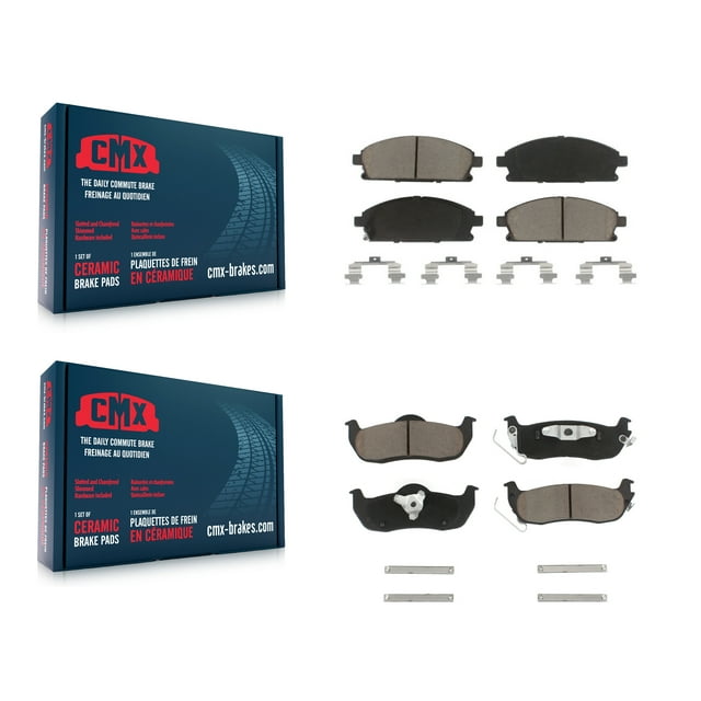 CMX Front Rear Ceramic Brake Pads Kit for Car 2004 Nissan Pathfinder To 07 04 KCX-100200