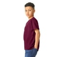 thumbnail image 4 of Gildan Youth Heavy Cotton T-Shirt, Blank Tee for Crafts & DIY, Kids Short Sleeve Tee, Maroon, L, 4 of 5