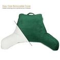 thumbnail image 3 of Nestl Backrest Reading Pillow, Bed Rest Pillow with Arms for Sitting In Bed, Shredded Memory Foam Back Support Pillow, Hunter Green, 3 of 8