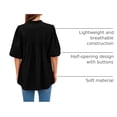thumbnail image 4 of Remera PRETTYGARDEN 2025 Verano Holgada Negra M, 4 of 9