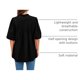 thumbnail image 4 of Camisa PRETTYGARDEN Verano 2025 Manga Farol Botones Negra XXL, 4 of 9
