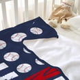 thumbnail image 3 of Baseball America Flag Cozy Soft Swaddle Blanket Boys, Girls, Infant, Newborn Receiving Blankets Christmas 40"x30" (Toddler) for Pets, 3 of 6