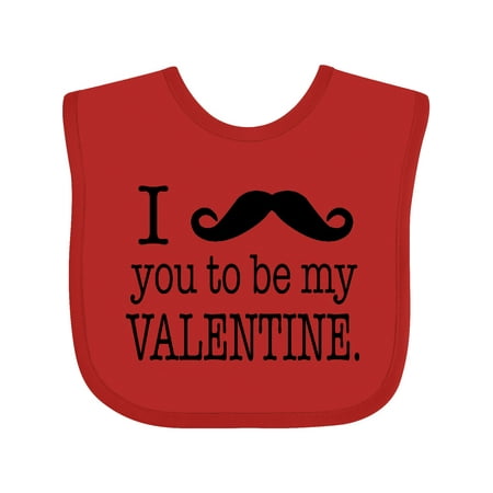 

Inktastic I Mustache You to Be My Valentine Gift Baby Boy or Baby Girl Bib