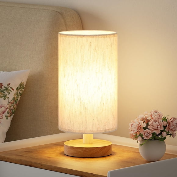 Lámpara Fenmzee A15 LED Luz Cálida 3000K Pantalla Crema 23 cm
