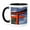 Black/White, variant on 3drose, Asia, Japan, Kyoto. Torii Gate at Fushimi-inari-taisha Shinto Shrine., 11oz Two-tone Green Mug