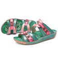 thumbnail image 5 of Clearance VerPetridure Women's Sandals Summer Casual Retro Dimensional Flower Material Stitching Sandals Vintage Wedge Shoes, 5 of 9