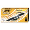(2 pack) (2 Pack) BIC Soft Feel Retractable Ball Pen, Fine Point (0.8 mm), Black, 12-Count
