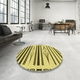 thumbnail image 4 of Ahgly Company Tapis d'Intérieur Lavable en Machine Carré Transitionnel Chêne Brun, 6 Pieds Carré, 4 of 7
