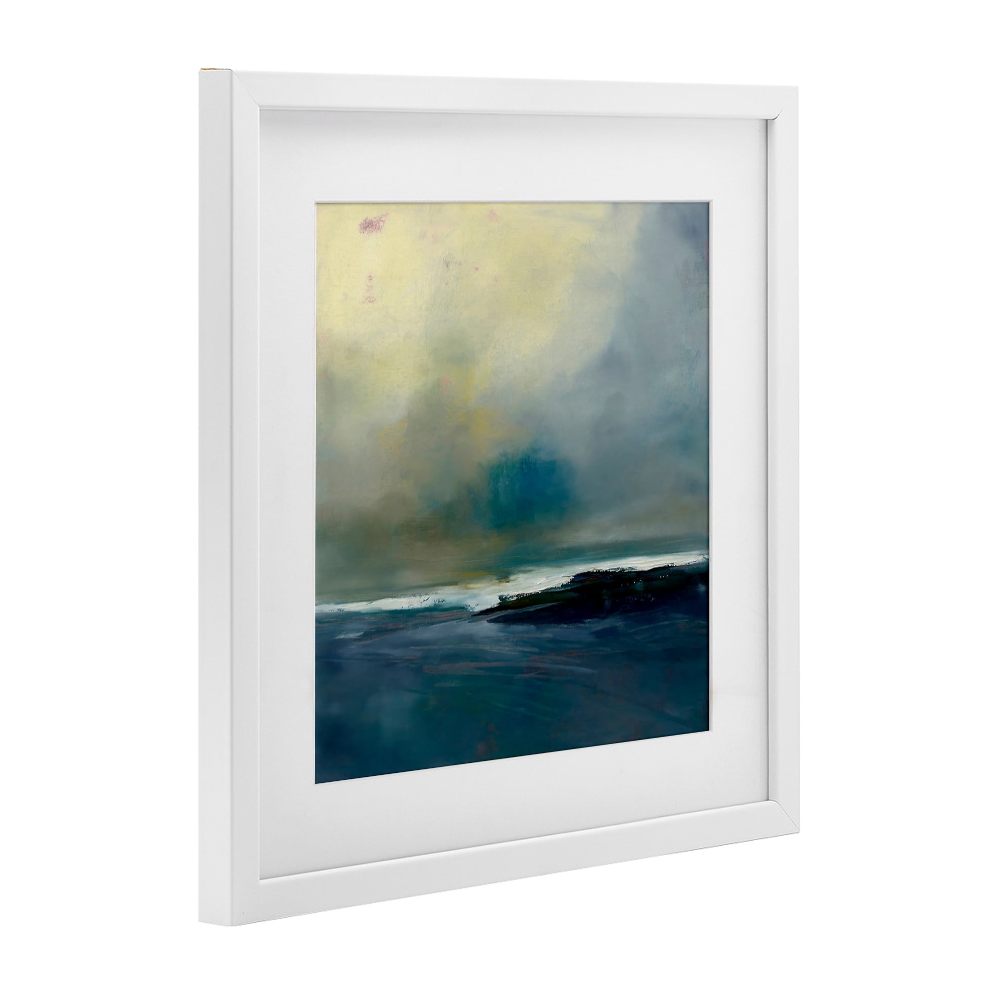Stupell Industries Channeling Calm Horizon White Framed Print Under Glass, design by Patrick Dennis