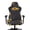 Black Leopard Yellow Sunflower, variant on FUIALDOLG Pink Hunting Camouflage Deer Office Chair Cover with Armrest Pad 4 Piece Chair Slipcover Full Coverage Protector Scratch Proof Anti Dirty Computer Desk Chairs Slipcover
