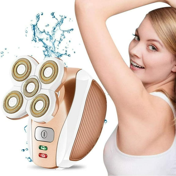 Women's Waterproof, Painless Electric Shaver, Trimmer & Epilator for Face, Body, Arm & Underarms with Bikini Trimmer Razor