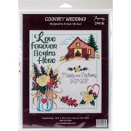 Vervaco Wedding Happiness Cross Stitch Kit - Counted Cross Stitch For Beginners