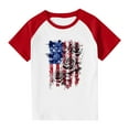 thumbnail image 4 of FamilyThread Kids America Flag 4th of July Shirt Toddler Kids Boys Girls Patriotic USA Shirt, Red White and Blue Tee Top, 4 of 7