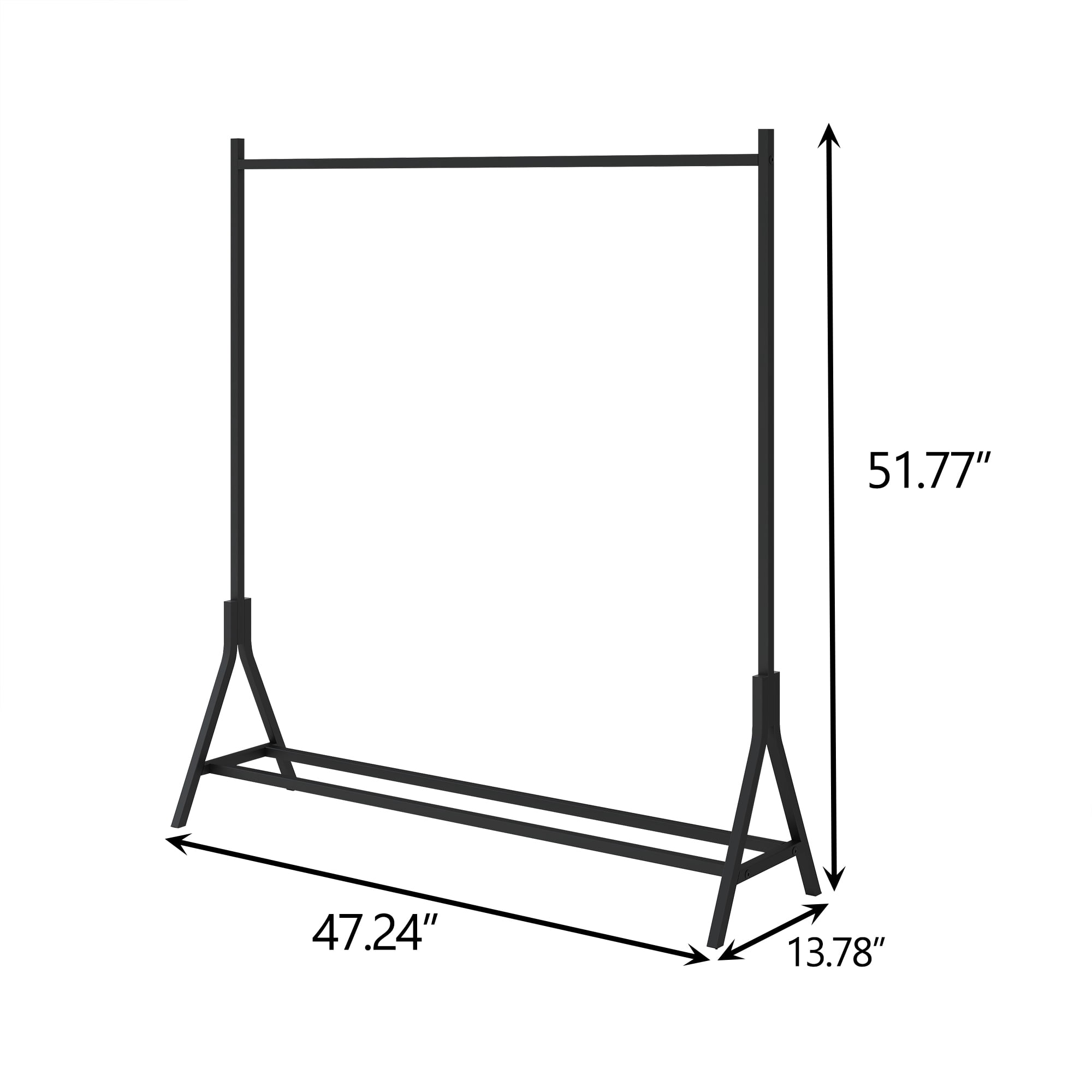 MAYEERTY Multifunctional Single Pole Freestanding Clothing Rack for Bedroom, White