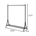 thumbnail image 6 of Single Rod Clothes Rack, Metal Garment Rack With Storage Shelf And Adjustable Anti-Slip Legs, Garment Rack Organizer For Coats Shirts Dress Shoes, Easy Assemble, 6 of 6