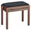 Stagg PB39 MHM VBK Adjustable Piano Bench - Matte Mahogany with Black Velvet Seat Top