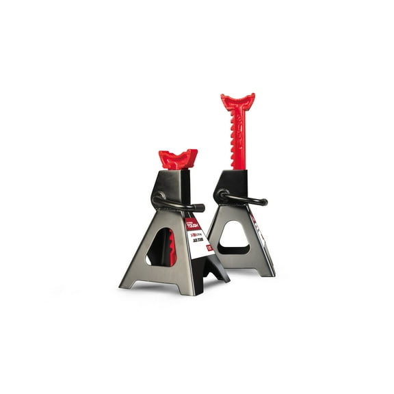 Hyper Tough 3 Ton Steel Ratcheting Jack Stands, Black, 1 Pair