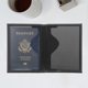 thumbnail image 4 of NUOLUX Organizador De Tarjetas Y Pasaporte De Cuero Negro Para Viajes Compacto Y Resistente, 4 of 5